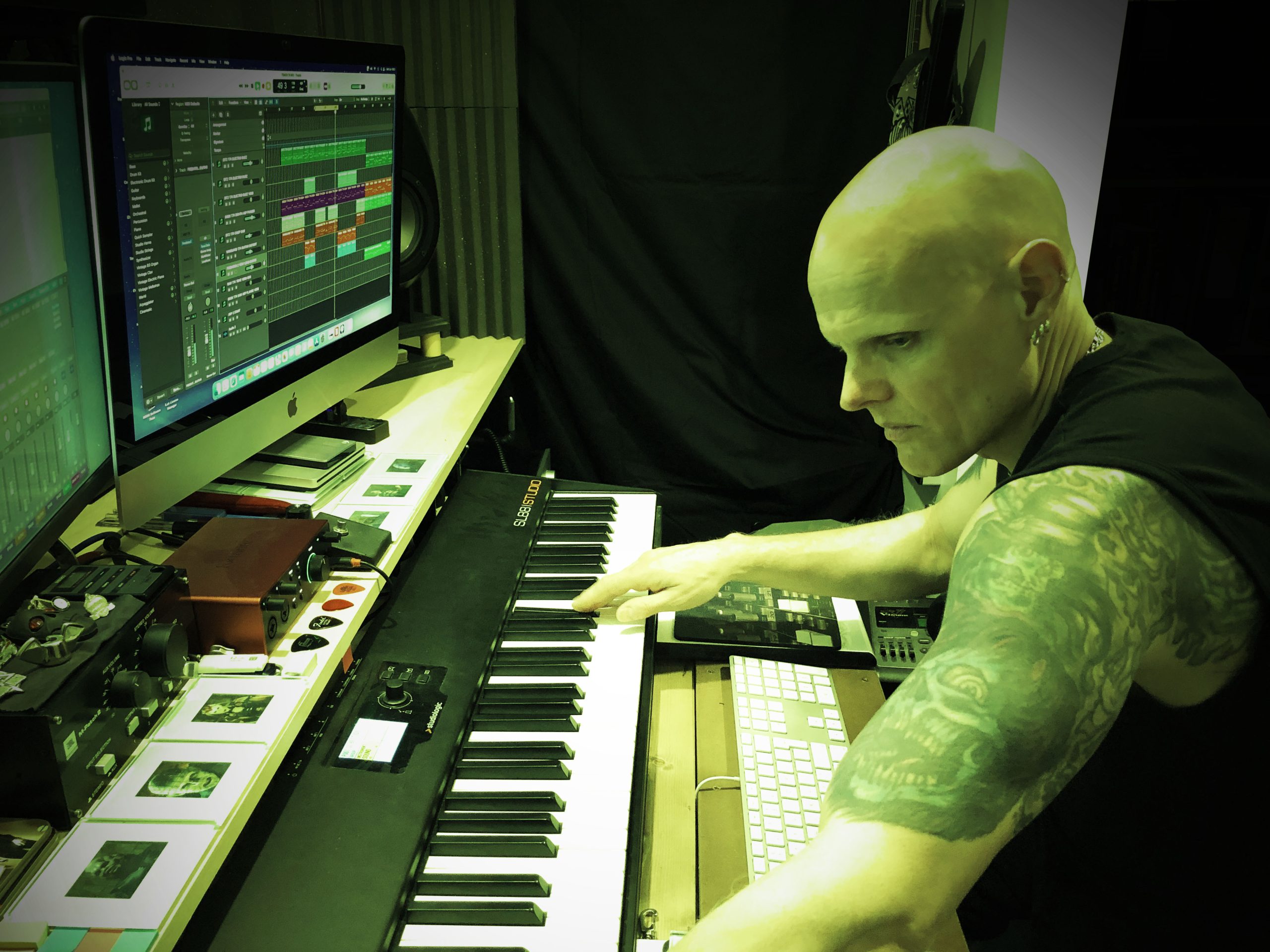 Russ in the studio