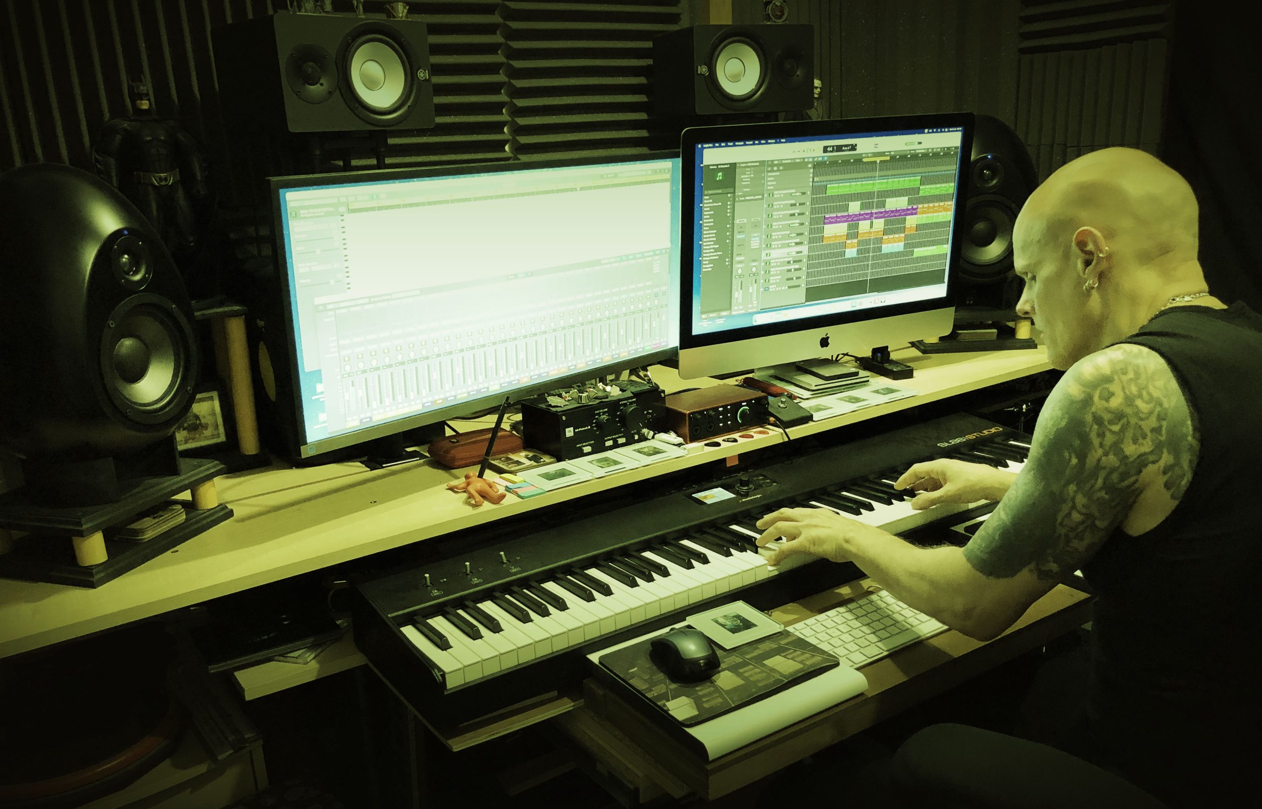 Russ in the studio